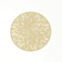 PVCコースター4枚セット（ゴールド） 1セット（1個（4枚入）×6） LAKOLE/ラコレ