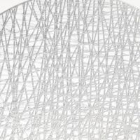 PVCランチョンマット（シルバー） 1セット（1枚×2） LAKOLE/ラコレ