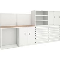 トラスコ中山 TRUSCO DX型工具キャビネット パンチングパネル フラット天板用 ホワイト色 DX-PP 1台 256-3208（直送品）