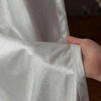 カズマ エコファイン レースカーテン リーフ柄 UVカット 遮熱 1500×1980mm 4538565564195 1セット(2枚入)（直送品）