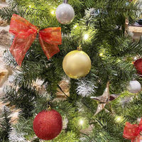 【軒先渡し】ストア・エキスプレス　コーディネートポットクリスマスツリーセットレッド　ツリー150cm　　8162-2426　1セット（直送品）