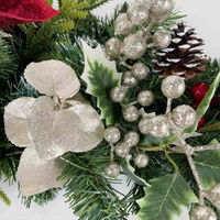 【軒先渡し】ストア・エキスプレス　ポインセチア クリスマスガーランド100cm　　8730-6038　1本（直送品）