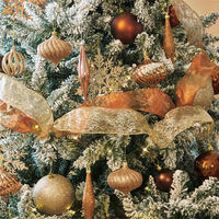 【軒先渡し】ストア・エキスプレス　ゴージャスクリスマスツリーセット スノー　高さ180×幅110cm　8736-1644　1セット（直送品）