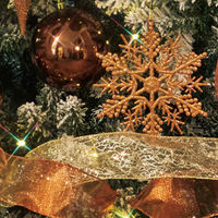 【軒先渡し】ストア・エキスプレス　ゴージャスクリスマスツリーセット スノー　高さ240×幅132cm　8736-1648　1セット（直送品）