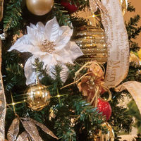 【軒先渡し】ストア・エキスプレス　クリスマスツリーセット ゴールド　高さ240×幅155cm　8813-408　1セット（直送品）