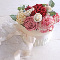 オリムパス製絲 エミーグランデ レース糸 合細 Col.123 ピンク系 50g 約218m 3玉セット EMMY-123 1箱/3玉セット（直送品）