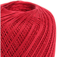 オリムパス製絲 エミーグランデ レース糸 合細 Col.192 レッド系 50g 約218m 3玉セット EMMY-192 1箱/3玉セット（直送品）