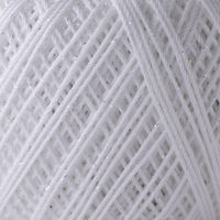 エミーグランデ ラメ レース糸 合細 Col.L801 ホワイト系 25g 約106m EMMYL-L801 1箱/3玉セット（直送品）