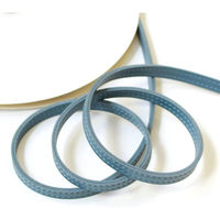 日本紐釦貿易 合皮スムーステープ ブルー 幅約10mm 5mカット切り売り PLT1010-BL-5M 1枚（直送品）