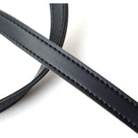 日本紐釦貿易 合皮スムーステープ 黒 幅約15mm 3mカット切り売り PLT1015-B-3M 1枚（直送品）