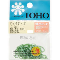 TOHO(トーホー) TOHO 特小ビーズ 糸通しビーズ 外径約1.5mm 1m入り No.108 SSB-108-PC 1箱/5枚（直送品）