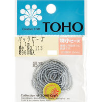 TOHO(トーホー) TOHO 特小ビーズ 糸通しビーズ 外径約1.5mm 1m入り No.113 SSB-113-PC 1箱/5枚（直送品）
