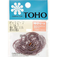 TOHO(トーホー) TOHO 特小ビーズ 糸通しビーズ 外径約1.5mm 1m入り No.115 SSB-115-PC 1箱/5枚（直送品）