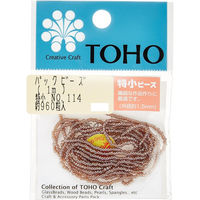 TOHO(トーホー) TOHO 特小ビーズ 糸通しビーズ 外径約1.5mm 1m入り No.114 SSB-114-PC 1箱/5枚（直送品）