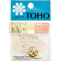 TOHO(トーホー) TOHO 特小ビーズ 糸通しビーズ 外径約1.5mm 1m入り No.123 SSB-123-PC 1箱/5枚（直送品）