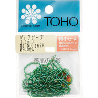 TOHO(トーホー) TOHO 特小ビーズ 糸通しビーズ 外径約1.5mm 1m入り No.167B SSB-167B-PC 1箱/5枚（直送品）