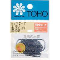 TOHO(トーホー) TOHO 特小ビーズ 糸通しビーズ 外径約1.5mm 1m入り No.188 SSB-188-PC 1箱/5枚（直送品）