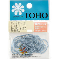 TOHO(トーホー) TOHO 特小ビーズ 糸通しビーズ 外径約1.5mm 1m入り No.2102 SSB-2102-PC 1箱/5枚（直送品）