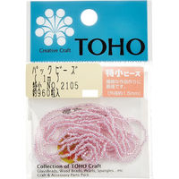 TOHO(トーホー) TOHO 特小ビーズ 糸通しビーズ 外径約1.5mm 1m入り No.2105 SSB-2105-PC 1箱/5枚（直送品）