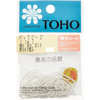 TOHO(トーホー) TOHO 特小ビーズ 糸通しビーズ 外径約1.5mm 1m入り No.21F SSB-21F-PC 1箱/5枚（直送品）
