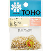 TOHO(トーホー) TOHO 特小ビーズ 糸通しビーズ 外径約1.5mm 1m入り No.22F SSB-22F-PC 1箱/5枚（直送品）