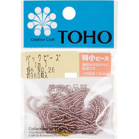 TOHO(トーホー) TOHO 特小ビーズ 糸通しビーズ 外径約1.5mm 1m入り No.26 SSB-26-PC 1箱/5枚（直送品）
