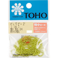 TOHO(トーホー) TOHO 特小ビーズ 糸通しビーズ 外径約1.5mm 1m入り No.24 SSB-24-PC 1箱/5枚（直送品）