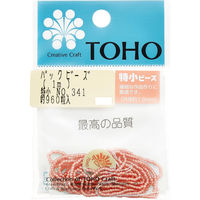 TOHO(トーホー) TOHO 特小ビーズ 糸通しビーズ 外径約1.5mm 1m入り No.341 SSB-341-PC 1箱/5枚（直送品）