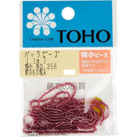 TOHO(トーホー) TOHO 特小ビーズ 糸通しビーズ 外径約1.5mm 1m入り No.356 SSB-356-PC 1箱/5枚（直送品）