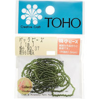 TOHO(トーホー) TOHO 特小ビーズ 糸通しビーズ 外径約1.5mm 1m入り No.37 SSB-37-PC 1箱/5枚（直送品）
