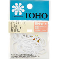 TOHO(トーホー) TOHO 特小ビーズ 糸通しビーズ 外径約1.5mm 1m入り No.41 SSB-41-PC 1箱/5枚（直送品）