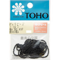TOHO(トーホー) TOHO 特小ビーズ 糸通しビーズ 外径約1.5mm 1m入り No.49F SSB-49F-PC 1箱/5枚（直送品）