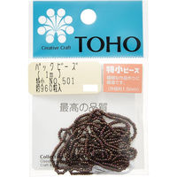 TOHO(トーホー) TOHO 特小ビーズ 糸通しビーズ 外径約1.5mm 1m入り No.501 SSB-501-PC 1箱/5枚（直送品）