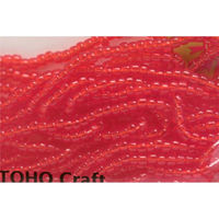 TOHO(トーホー) TOHO 特小ビーズ 糸通しビーズ 外径約1.5mm 1m入り No.5 SSB-5-PC 1箱/5枚（直送品）