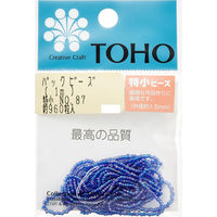 TOHO(トーホー) TOHO 特小ビーズ 糸通しビーズ 外径約1.5mm 1m入り No.87 SSB-87-PC 1箱/5枚（直送品）