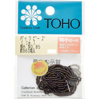 TOHO(トーホー) TOHO 特小ビーズ 糸通しビーズ 外径約1.5mm 1m入り No.85 SSB-85-PC 1箱/5枚（直送品）
