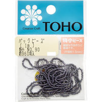TOHO(トーホー) TOHO 特小ビーズ 糸通しビーズ 外径約1.5mm 1m入り No.90 SSB-90-PC 1箱/5枚（直送品）