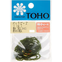 TOHO(トーホー) TOHO 特小ビーズ 糸通しビーズ 外径約1.5mm 1m入り No.940 SSB-940-PC 1箱/5枚（直送品）