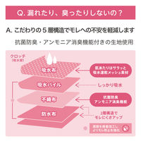 【アウトレット】【アウトレット】ルシアン 吸水ショーツ FeMoon レギュラータイプ ブラック M 1個