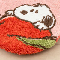 センコー スヌーピー フレッシュフルーツ トイレふたカバー 普通・洗浄兼用 レッド SNB240404 1枚（直送品）