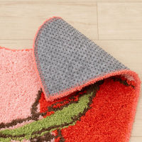 センコー スヌーピー フレッシュフルーツ ロング トイレマット 約80×60cm レッド SNB240404 1枚（直送品）