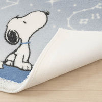 センコー スヌーピー 星空スヌーピー トイレマット 約60×60cm ブルーグレー SNB230601 1枚（直送品）