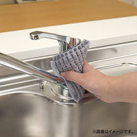 キッチンスポンジ やわらか 食器洗い 布タワシ 伸縮するコンパクトサイズ グレー 日本製 1個 サンベルム
