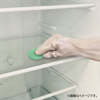 キッチンスポンジ サッとつかえる重曹パッド 掃除用スポンジ 使い捨て 洗剤不要 グリーン 1パック（15個入）ワイズ