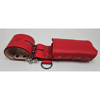 コヅチ work time 3連チェーン 小物差 床皮サック レッド CH-09RD 1個（直送品）