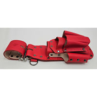 コヅチ work time 3連チェーン ツール7丁差 床皮サック レッド CH-04RD 1個（直送品）