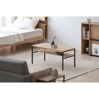 アイリスオーヤマ センターテーブル ナチュラル/ブラック HCT-800 1台（直送品）