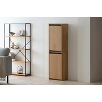 アイリスオーヤマ ウッドペールストッカー 縦型 ナチュラル/ブラック HWPS-300H 1台（直送品）