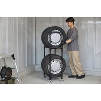 アイリスオーヤマ タイヤラック用キャスター ブラック TYC-30 1セット