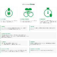 【荷崩れ防止】アイクライス　グリーンベルト G1 450mm×4500mm  G1-25 1箱(25本入)（直送品）